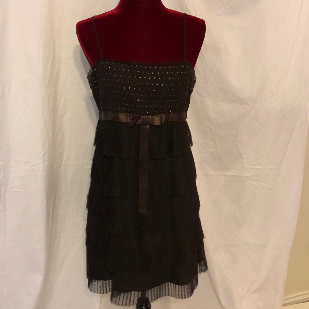 BCBG Maxazria brown mini dress